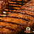 Asado de Tira al carbón con salsa barbacoa casera
