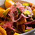 Ceviche de chicharrón con patacones