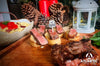 Montaditos de New York Steak Certified Angus Beef®   y salsa de queso azul