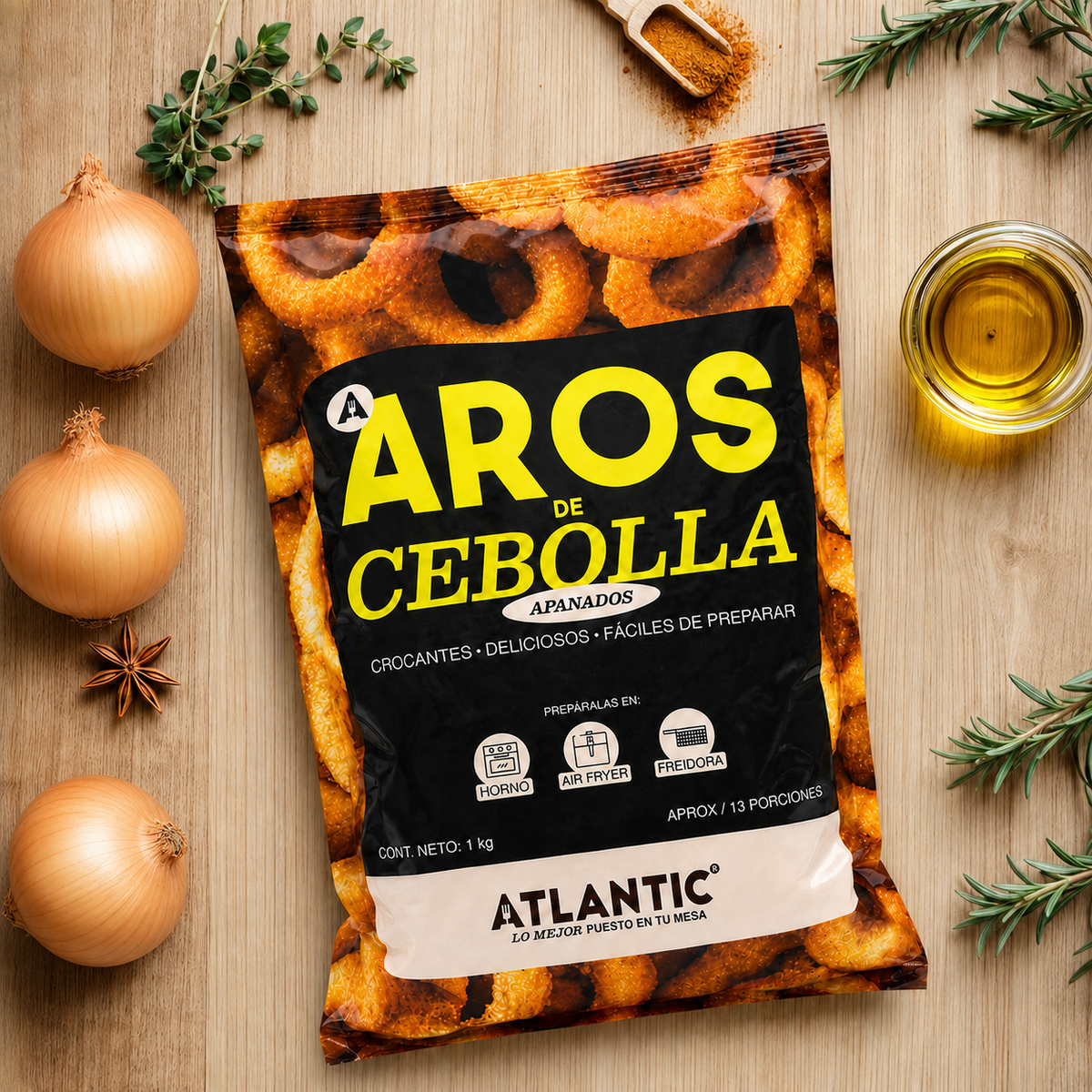 Aros de Cebolla Apanados x 1kg