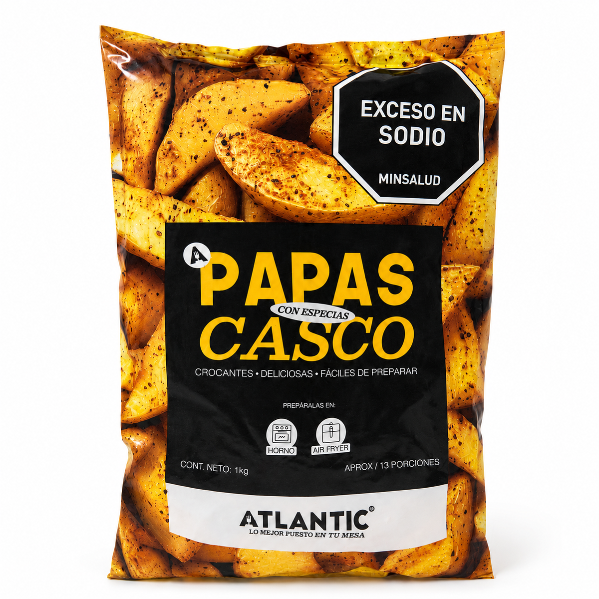 Papas en Cascos con Especias 1 kg