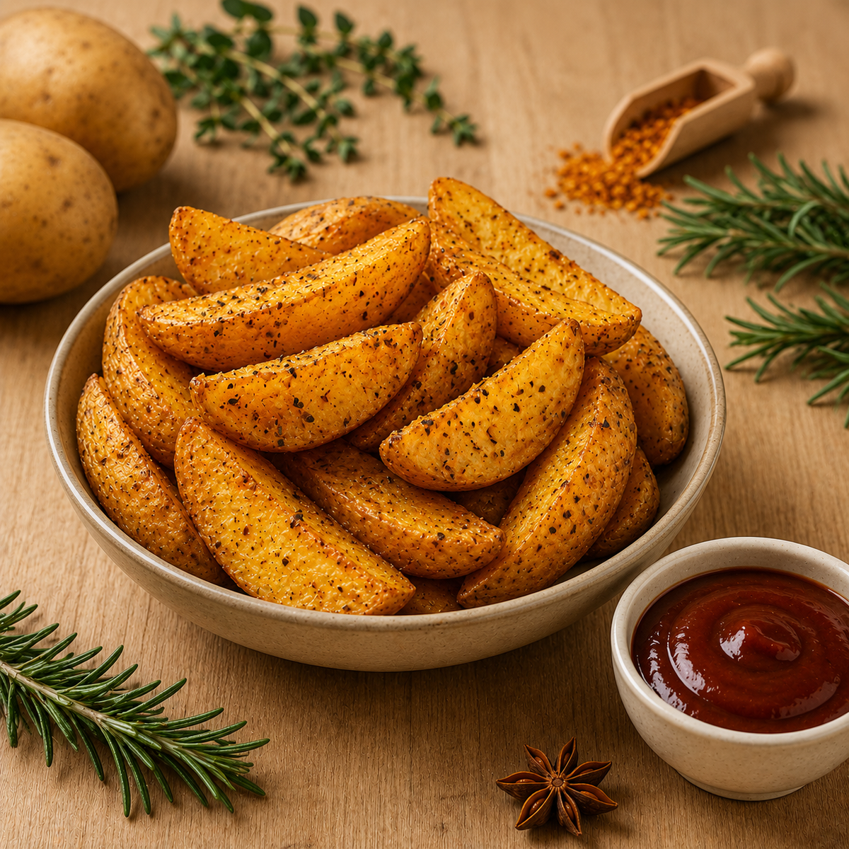 Papas en Cascos con Especias 1 kg